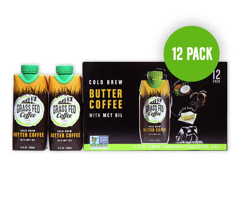 Twelve (12) Pack Case of Grass Fed Coffee
